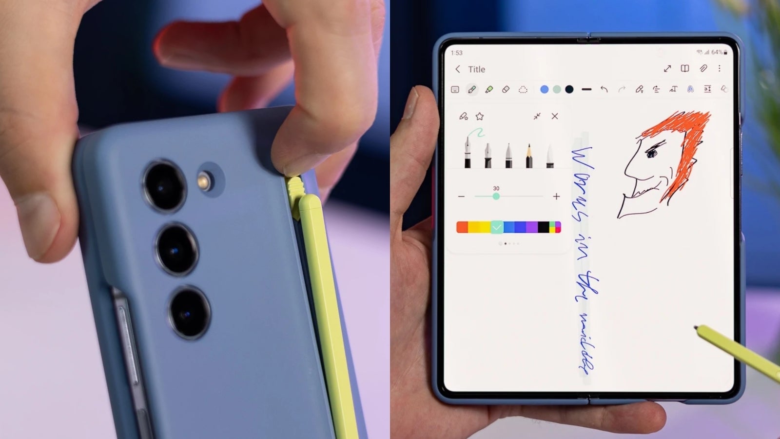 Galaxy Z Fold 5 has unrivalled multitasking capabilities in the world of foldables. The new, smaller S Pen looks nice too. Although I&#039;d never use it. - Galaxy Z Fold 5 is the first Samsung foldable “normal” people should care about