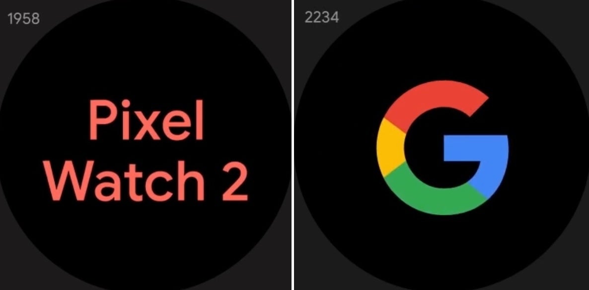 Screengrabs of the animation that will be used on demo models of the Pixel Watch 2 - New chipset for Pixel Watch 2 should deliver improved performance and better battery life