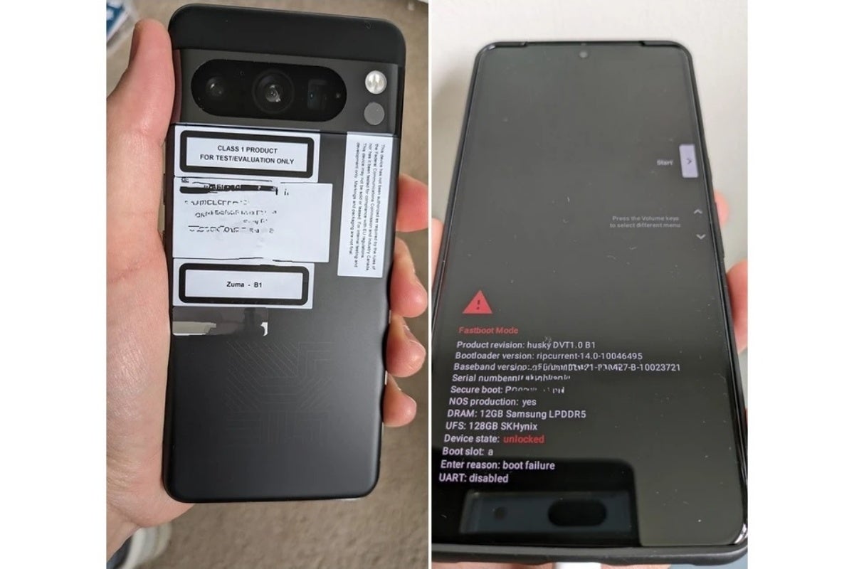 These are real-life photographs of a 128GB Pixel 8 Pro unit. - Fresh report details and 'confirms' Pixel 8 and Pixel 8 Pro storage variants and colors