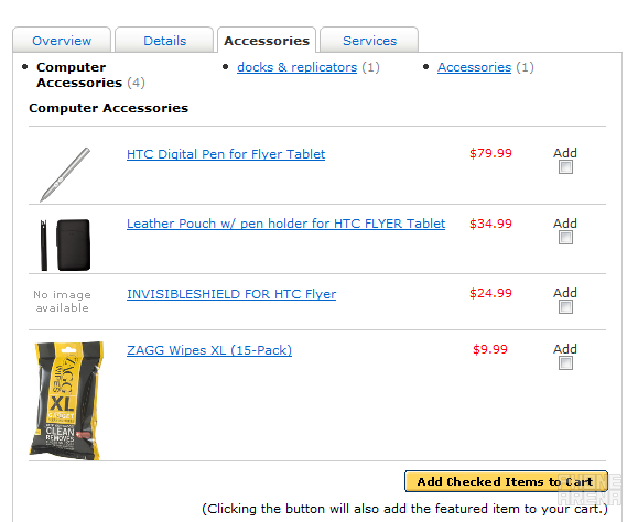 Best Buy&#039;s web site shows the digital stylus for the HTC Flyer as an accessory priced at $79.99 - HTC Flyer to be launched sans digital stylus, Scribe Technology pen to be sold separately