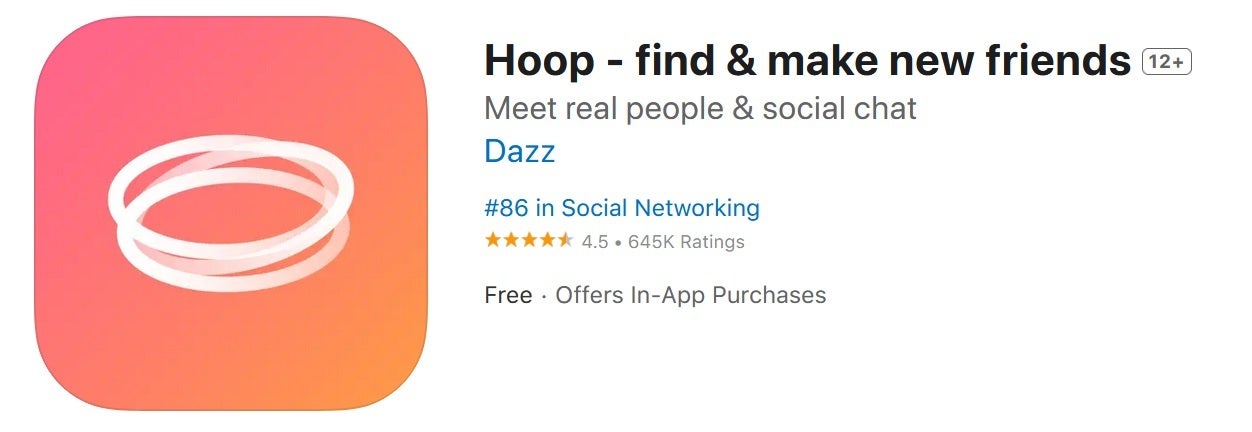 Hoop, one of the apps said to be unsafe to children by the App Danger Project, remains in the App Store and Play Store - Free website looks at user reviews to determine which apps are a danger to children