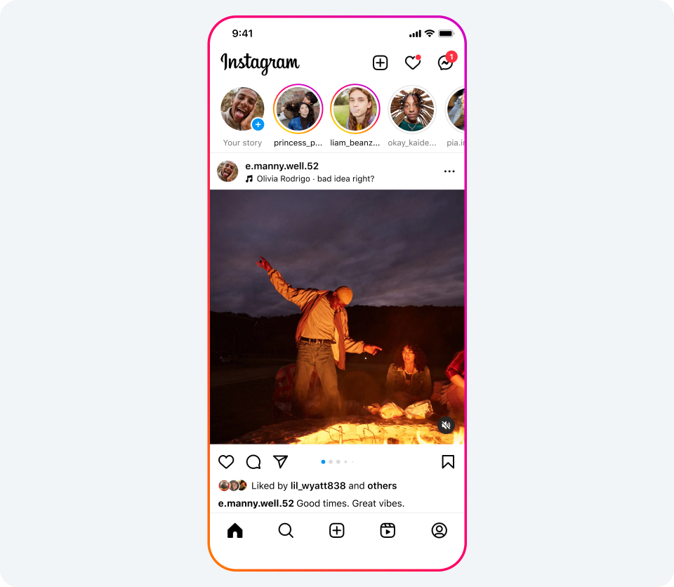 Image Credit–Meta - You can now add music to your photo carousels on Instagram