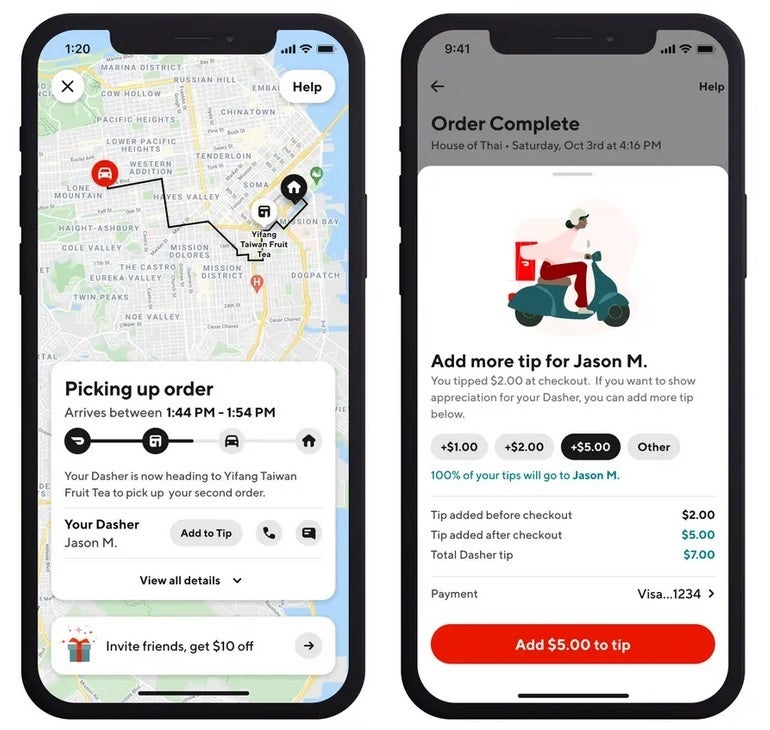 The DoorDash app will remind customers to leave a tip or increase the size of a tip left for a driver - The DoorDash app will nudge you to leave a tip or ask you to increase the tip you already left