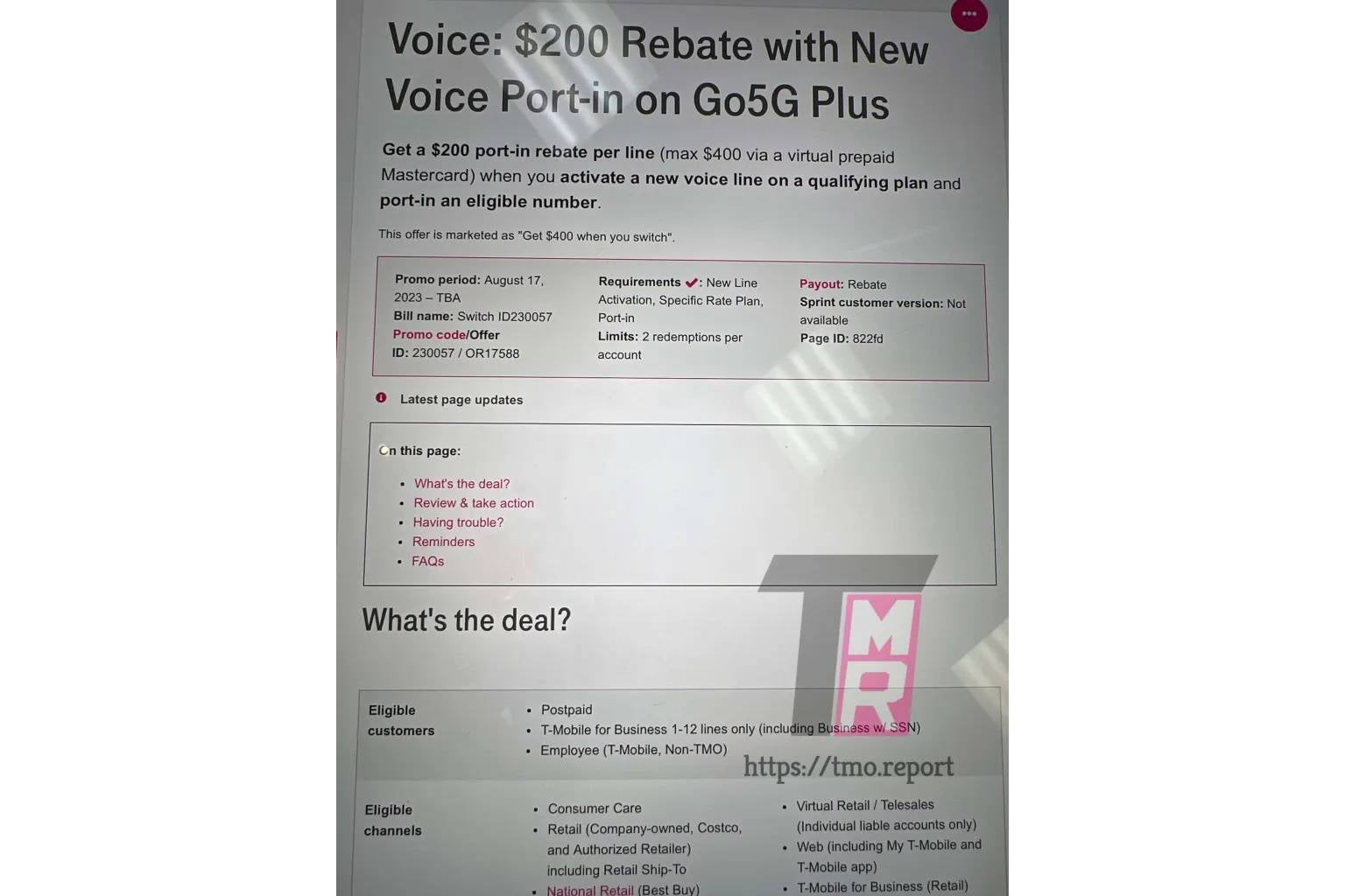 T-Mobile schiet zichzelf mogelijk neer met de vermeende wijziging van de poortfunctie