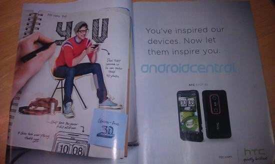 The HTC EVO 3D has been spotted in two magazines, EW and ESPN The Magazine - ESPN The Magazine, EW have ads for the HTC EVO 3D