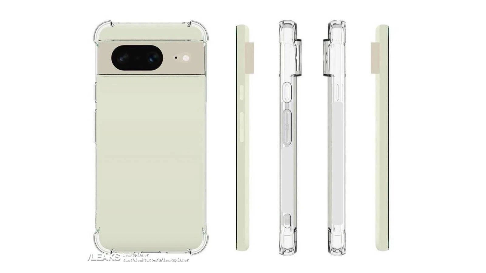 Alleged Pixel 8 transparent case. - Google&#039;s upcoming Pixel 8 series might join the eSIM-only squad