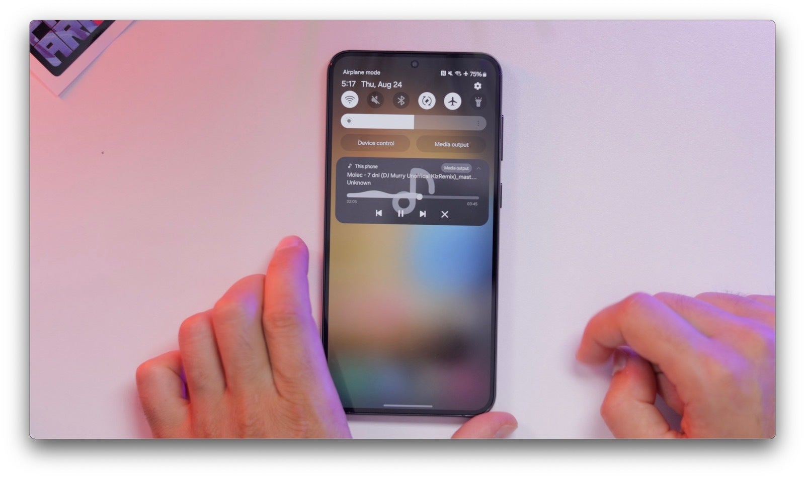 (Image Credit - PhoneArena) Neat little animation for now playing music - Samsung One UI 6.0: new features and everything you need to know