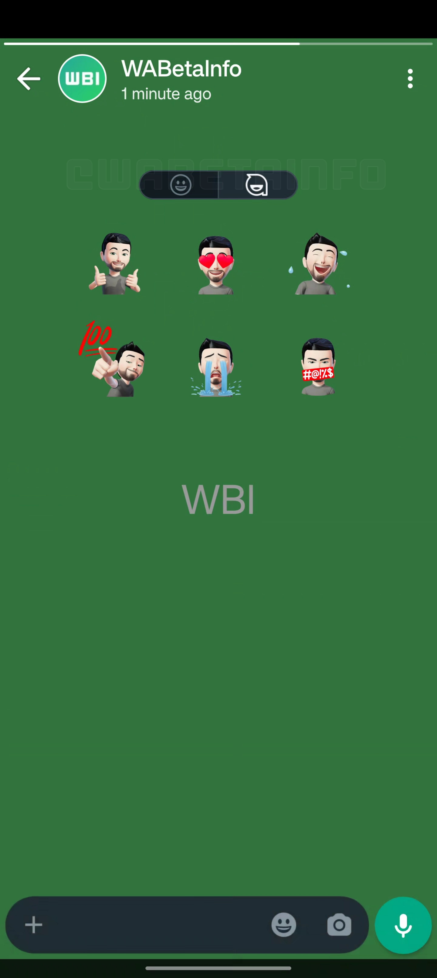 Image Credit–Wabetainfo - WhatsApp explores avatar reactions for status updates