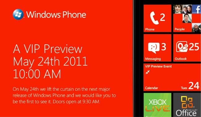 Microsoft is holding an event in NYC on May 24th to unveil the next major release of WP7