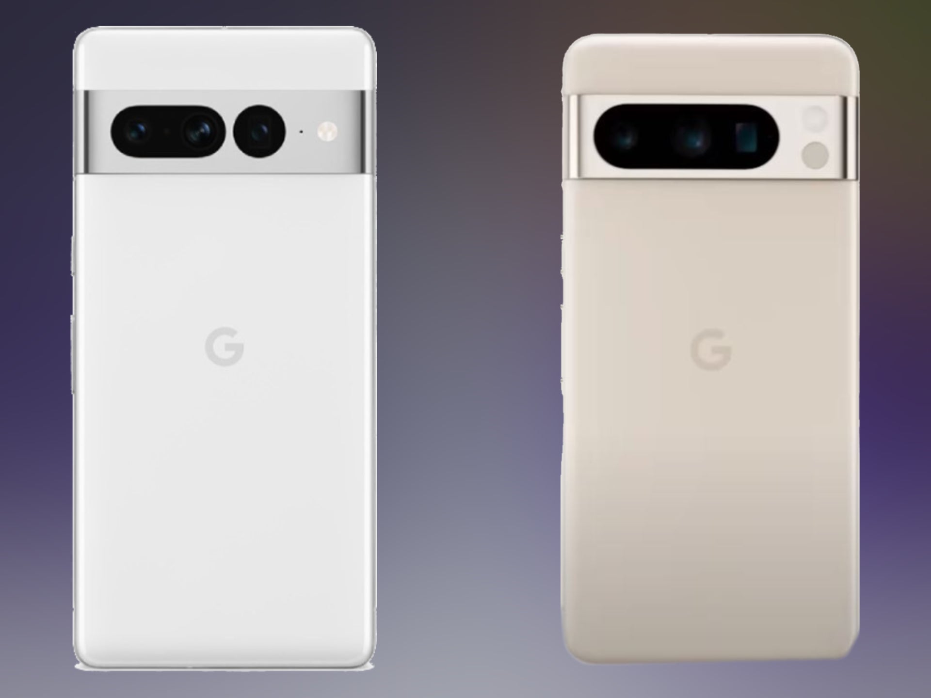 To the left is the Pixel 7 Pro and to the right, the upcoming Pixel 8 Pro. - The Google Pixel 8 is shown in an official video! Here is when you can pre-order it.