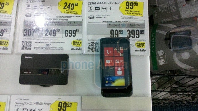 HTC Trophy dummy put on display at a Best Buy store, hints at inevitable release