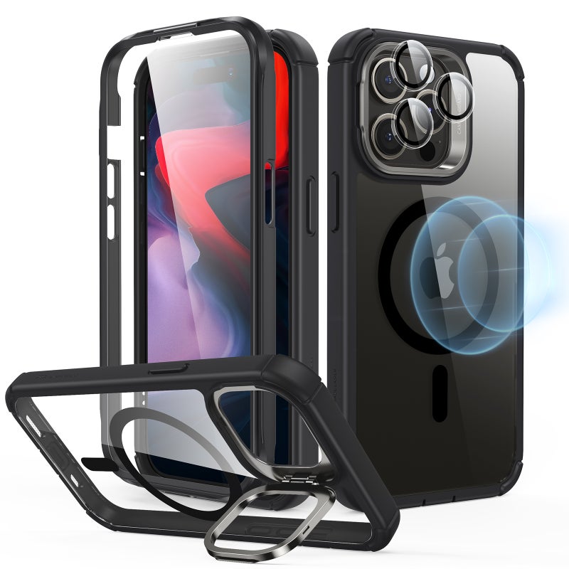 Protect your iPhone 15 with the next-level ESR cases: strong MagSafe, integrated Stash Stand