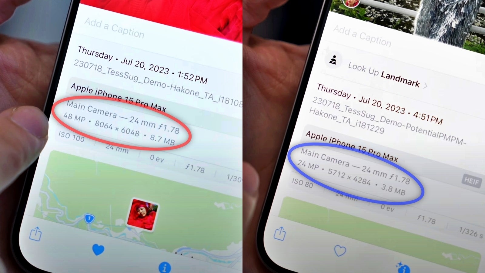 iPhone 15 and iPhone 15 Pro will now take more detailed 24MP photos by default instead of 12MP ones. Night Mode will likely still give you 12MP photos to help with light-gathering. - iPhone 15 camera photo and video samples: Galaxy and Pixel should steal Apple’s camera tricks ASAP