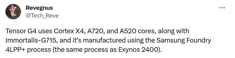 Tipster révèle à quoi s'attendre du SoC Tensor G4 de l'année prochaine - Tipster explique pourquoi Samsung Foundry, et non TSMC, construira le SoC Tensor G4 de l'année prochaine