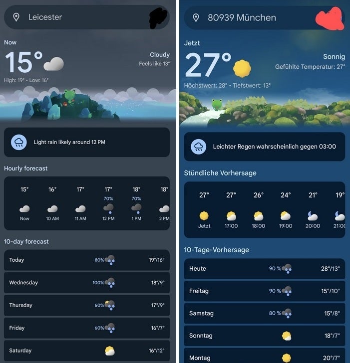 The new Google Weather UI has started rolling out to Pixels and other Android phones - New Google Weather UI spotted on Pixel and Galaxy phones
