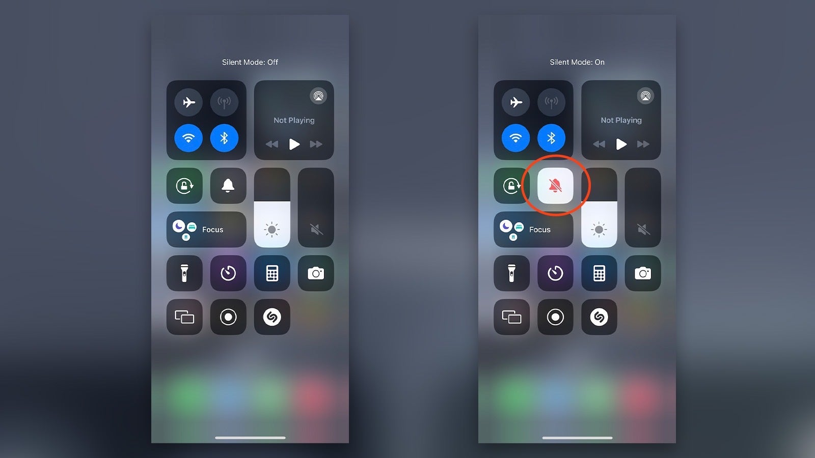 You can easily see if you are in Silent mode or not when you go into the Control Center anyway - How to turn off the annoying mute icon on iPhone 15 Pro