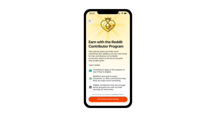 Image Credit–Reddit - Reddit turns gold into real money by introducing a new Contributor Program