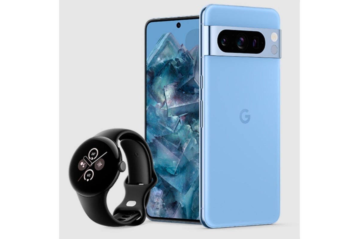 The Pixel 8 Pro (pictured here) will come bundled with an even greater gift (also pictured here) than the Pixel 8 (pictured above). - Yet another leak reveals Google&#039;s sweet pre-order gift for the non-Pro Pixel 8