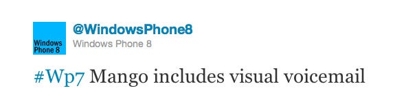 Windows Phone Mango to have visual voicemail?