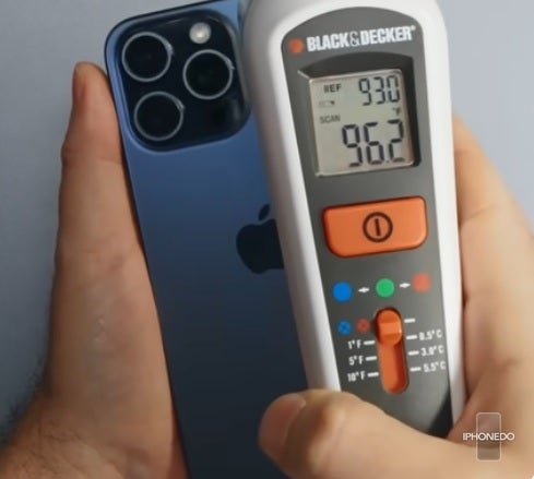 Video from iPhonedo showed an iPhone 15 Pro Max hitting 96 degrees after the Instagram app was opened - Apple announces it is working on an iOS 17 update to fix the iPhone 15 overheating issue