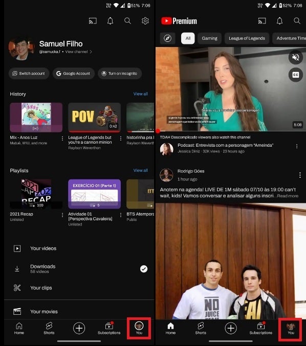 Google replaces the YouTube Library tab - Google's change of one tab on Android version of YouTube leads to other moves