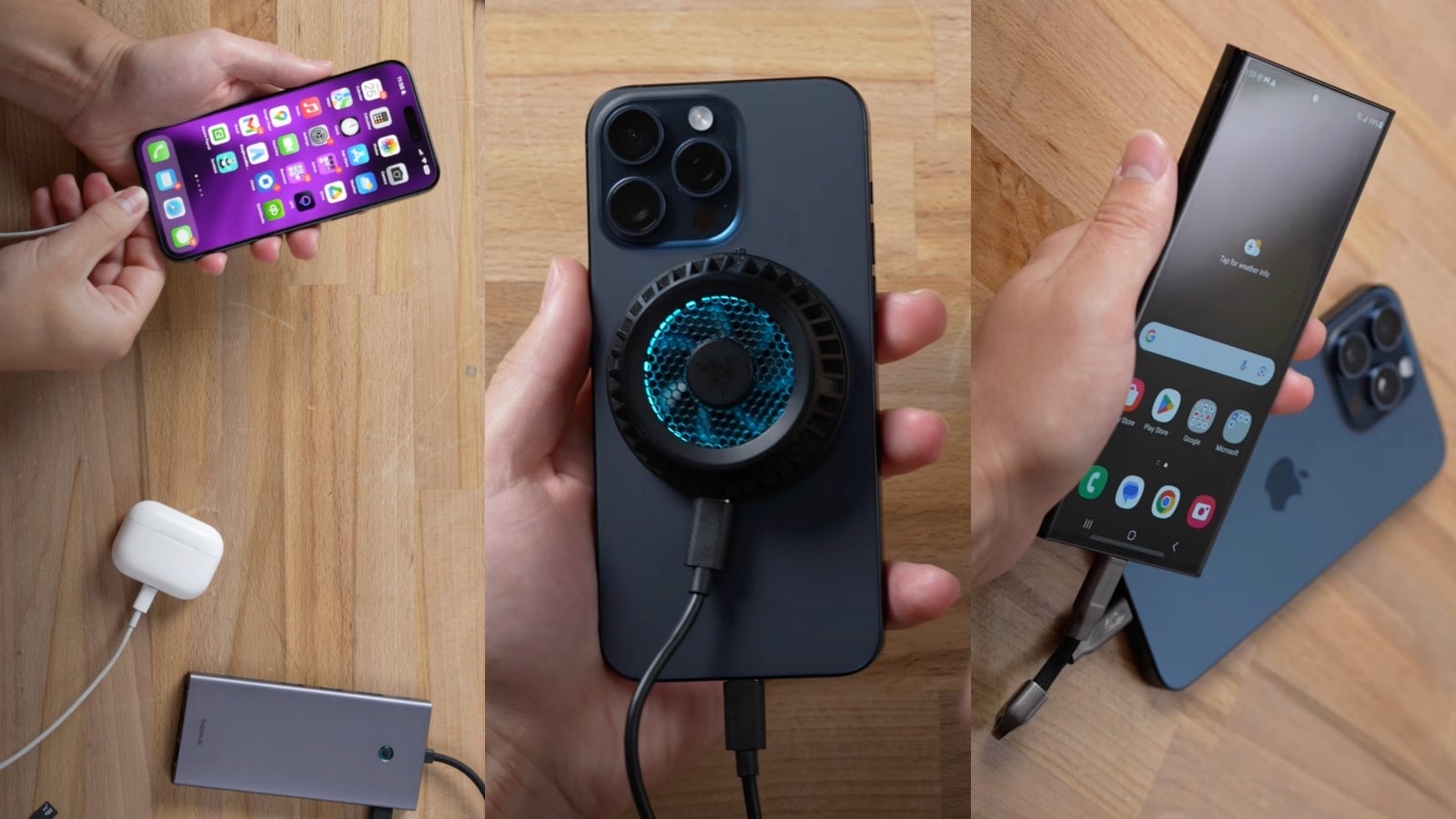 Credit - MaxTech on YouTube. - USB-C port superpowers: Turning iPhone 15 into a Nintendo Switch, pro-grade camera, podcast studio
