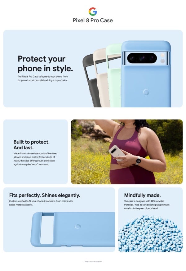 Official Google silicone cases for the Pixel 8 Series leak and show very colorful options