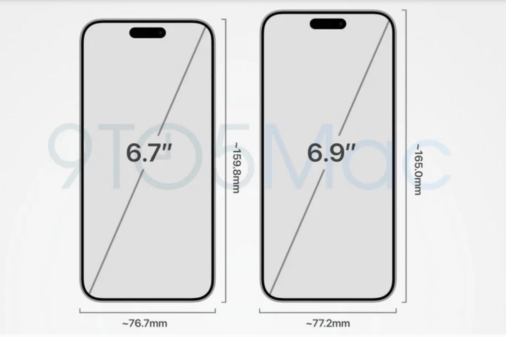 Preliminary screen sizes, dimensions, weights leak for the iPhone 16 ...