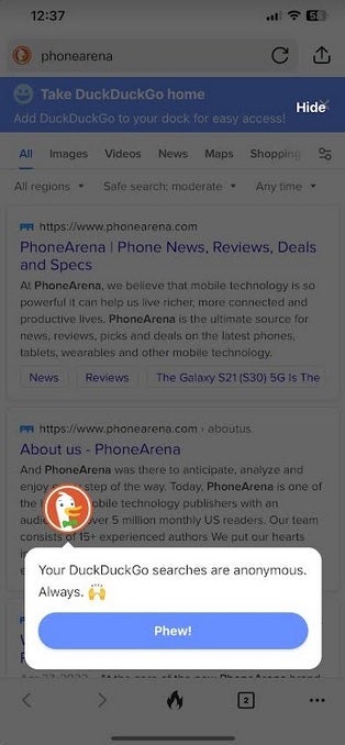 Privacy-focused search engine Duck Duck Go - Besides Bing, Apple also took a look at replacing Google with DuckDuckGo in Safari