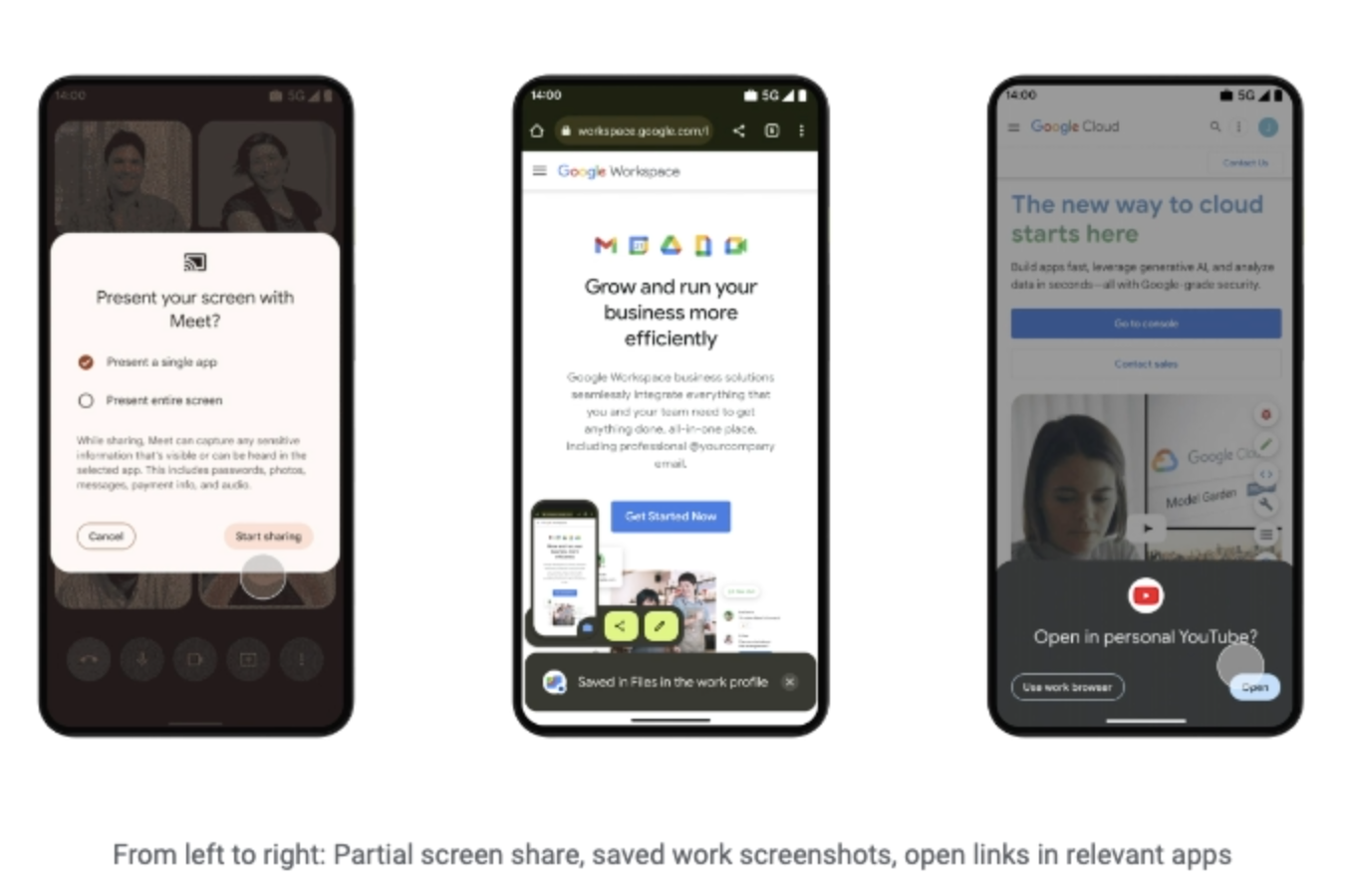 Image Credit–Google - Android 14 offers smoother navigation between work and personal life