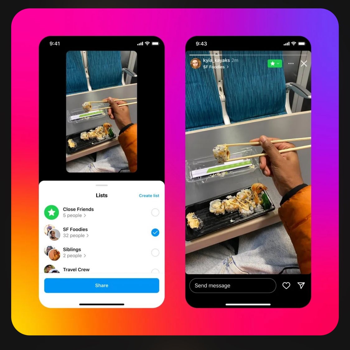 Image Credit–Adam Mosseri/Instagram - Tailor your reach: Instagram tests Stories with multiple audience lists