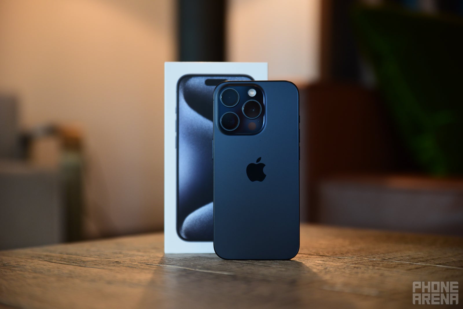 The iPhone 15 Pro in Blue Titanium (Image Credit - PhoneArena) - iPhone 15 colors: finding yours across 15, Pro, and Pro Max