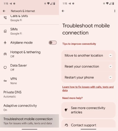 You can now troubleshoot battery and network issues on the Google Pixel 8 series via a new app