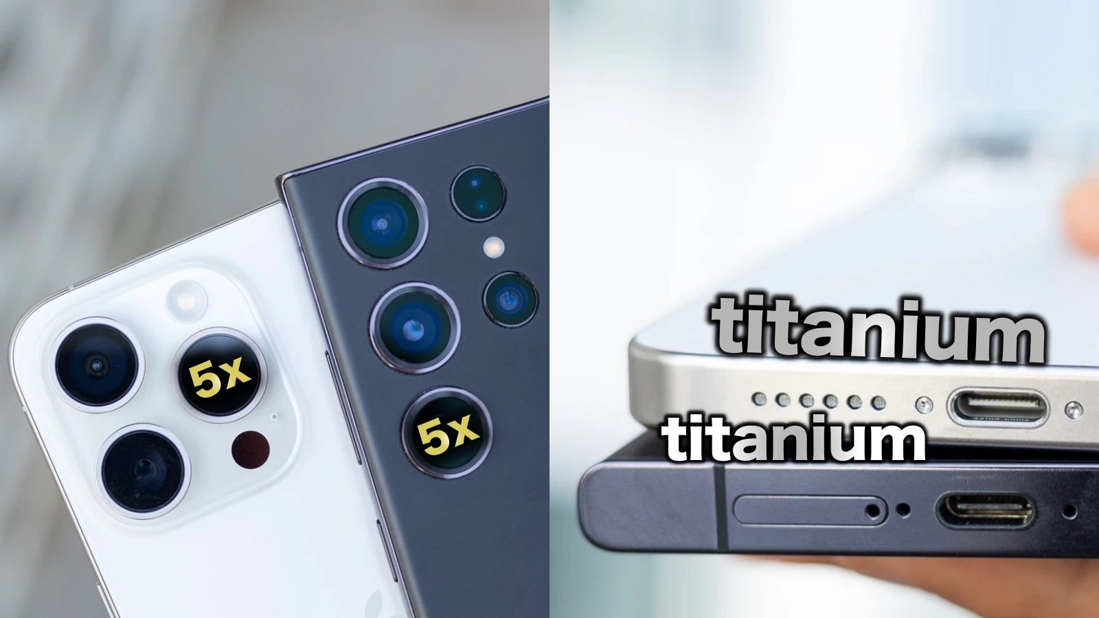 After the iPhone 15 Pro Max, the Galaxy S24 Ultra is now rumored to get a new 5x zoom camera and a titanium frame. It&#039;s also expected to be the only Galaxy S24 flagship powered exclusively by the most powerful Snapdragon 8 Gen 3 chip. - Galaxy S24 series: Turning Galaxy into Android’s iPhone - the worst and best thing Samsung did