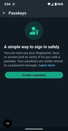 WhatsApp announces passkeys support for Android users