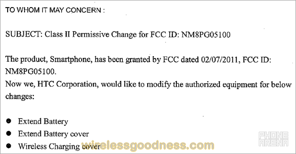 The revised back cover for the HTC ThunderBolt  has just visited the FCC - HTC ThunderBolt&#039;s back cover for wireless charging now visiting the FCC