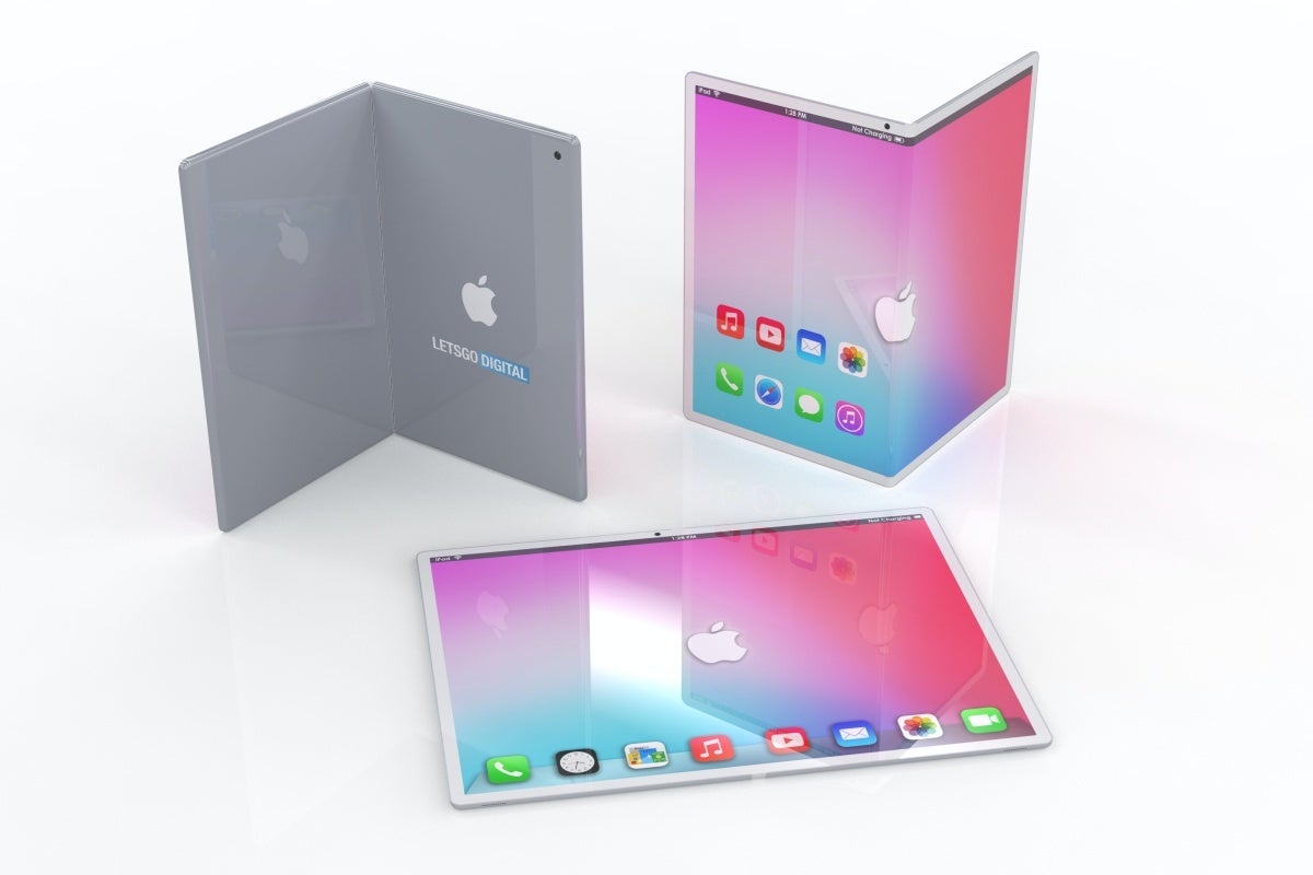 These old concept renders put together by LetsGoDigital envision a possible foldable iPad of the future. - Hot new rumor suggests Apple's first foldable iPad could arrive sooner than previously predicted