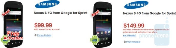 Wirefly is offering the Nexus S 4G for $99.99 to new Sprint customers with a signed 2-year contract; current Sprint customers can buy the phone from Wirefly for $149.99 - Wirefly offers pure Google at a discount; Nexus S 4G priced at $99.99