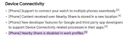 Google tightens workspace security by disabling &quot;Nearby Share&quot; in Android Work Profiles