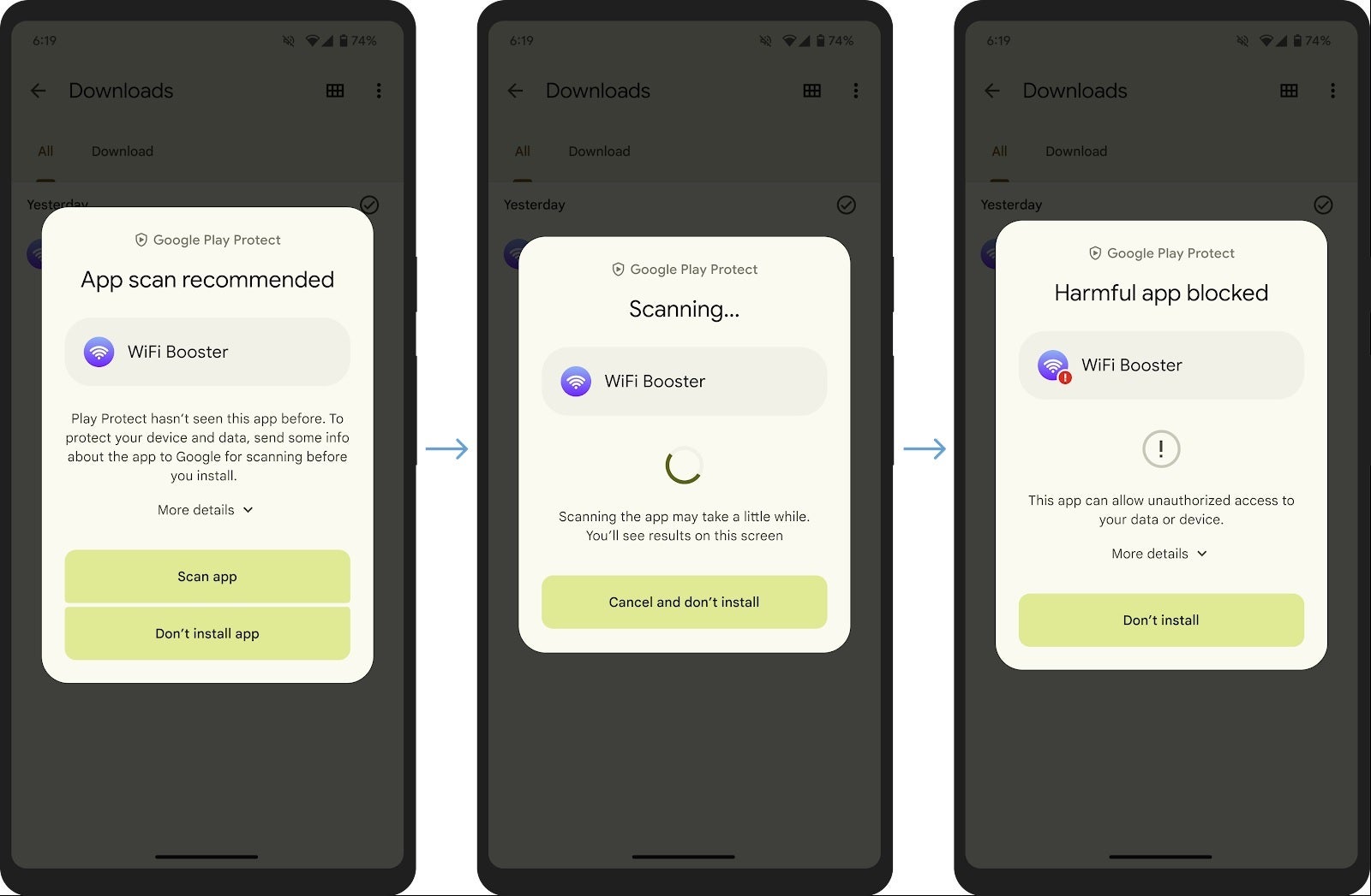 Google Play Protect will do a code-level real-time app scan to help catch dangerous apps disguised to escape detection - Google Play Protect can now find malicious Android apps that try to evade detection