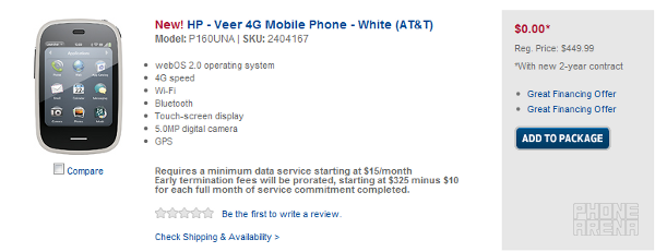 The Mutt and Jeff pair of smartphones, the Samsung Infuse 4G and the HP Veer 4G now available at AT&T
