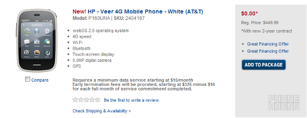 The Mutt and Jeff pair of smartphones, the Samsung Infuse 4G and the HP Veer 4G now available at AT&amp;T