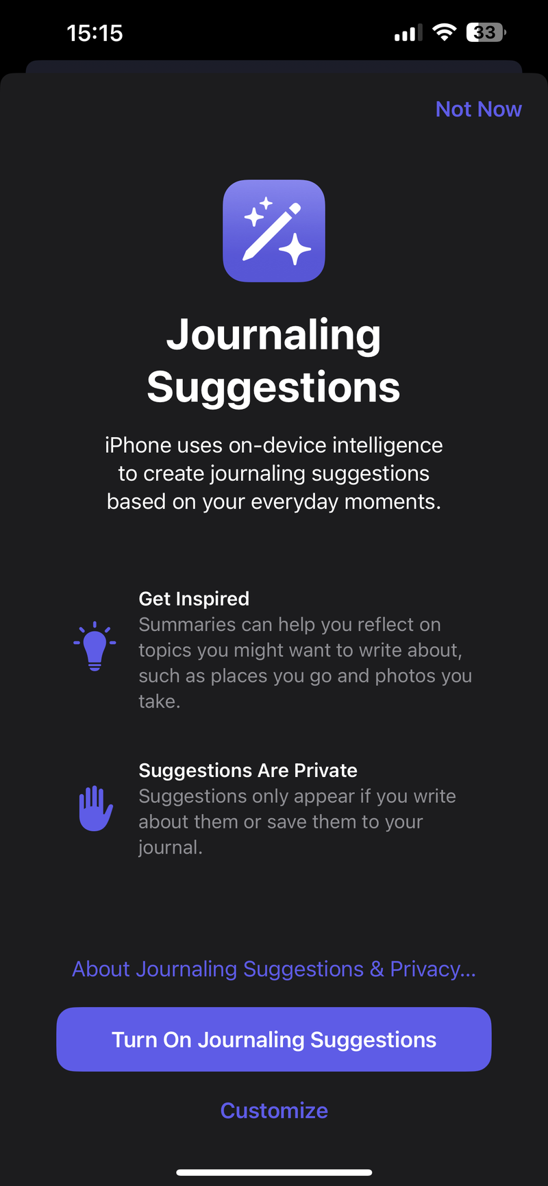 Apple's Journal app explored: Dear Diary