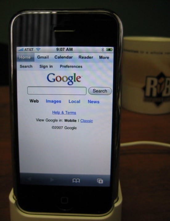 Google Search on the original iPhone in 2007. Image credit-Search Engine Land - Google CEO Pichai testifies in court: We once asked Apple to preload Search on iOS