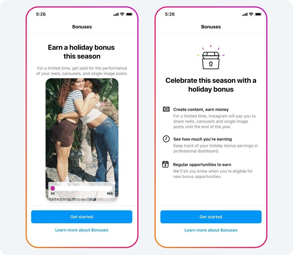 Image Credit–Meta - As Instagram hits 1 million paid subscriptions, Meta rolls out more ways for creators to make money