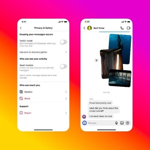 Instagram DMs showing no read receipts | Source - Adam Mosseri (IG Updates Channel) - Instagram begins to test the option to turn off read receipts in direct messages