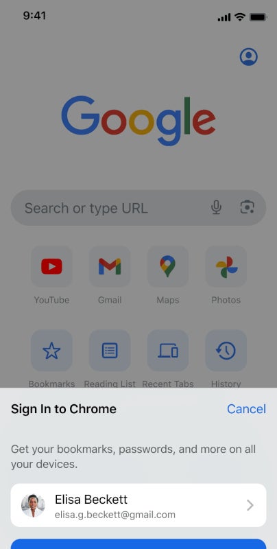 La mise à jour de Google facilite la synchronisation de Chrome sur iOS