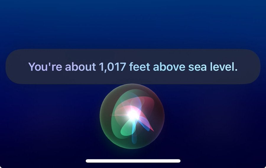 In iOS 17.2 beta 2, Siri will tell you your altitude. Image credit-@aaronp613 - New features in iOS 17.2 beta 2 improve Siri and support for Vision Pro's 3D photography