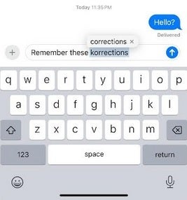 Disable predictive text and you&#039;ll get corrections like this, just like you would see before iOS 8 - iOS 17.2  will bring a useful new toggle to the iPhone&#039;s virtual QWERTY