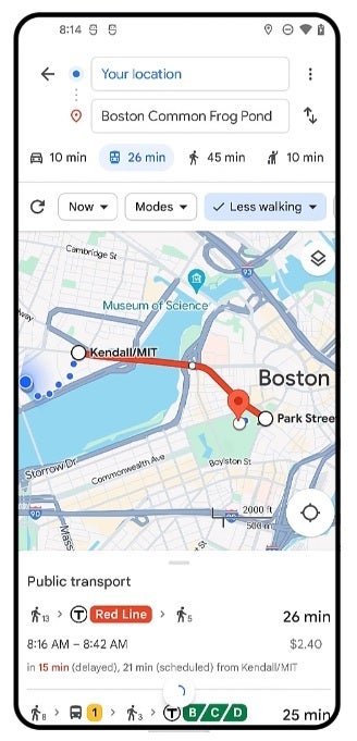Google Maps' transit directions will soon receive an update - Three new features are coming to Google Maps